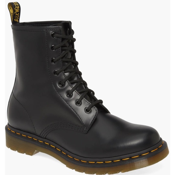 Dr. Martens 1460 Women’s Black Leather Boots Size 10 - Picture 2 of 10